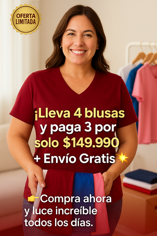 BLUSA CUELLO EN V - LA PIEZA QUE NECESITAS 💫✨✨