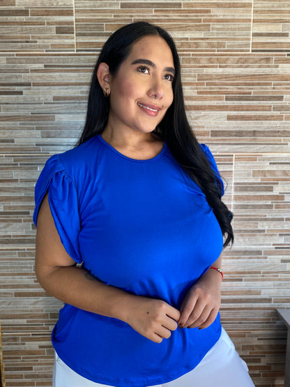 BLUSA TULIPAN PIEL DE DURAZNO TALLA PLUS