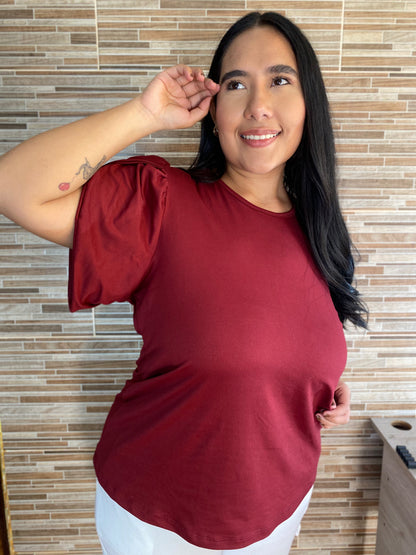 BLUSA TULIPAN PIEL DE DURAZNO TALLA PLUS