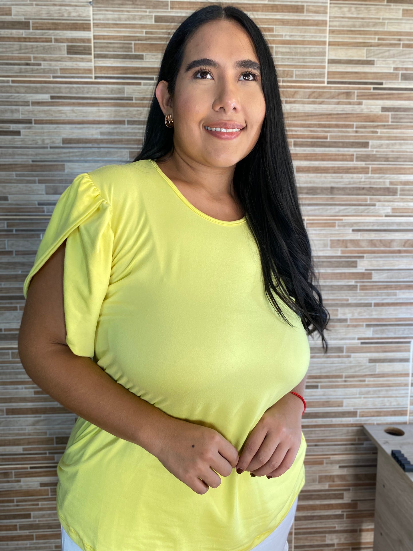 BLUSA TULIPAN PIEL DE DURAZNO TALLA PLUS