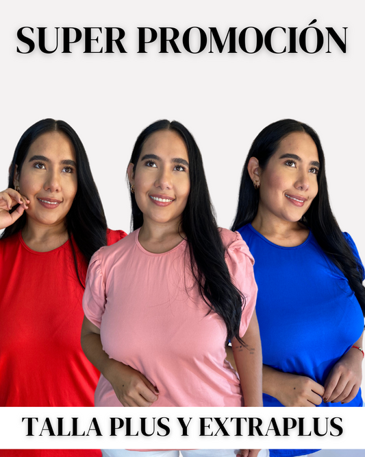 BLUSA TULIPAN PIEL DE DURAZNO TALLA PLUS