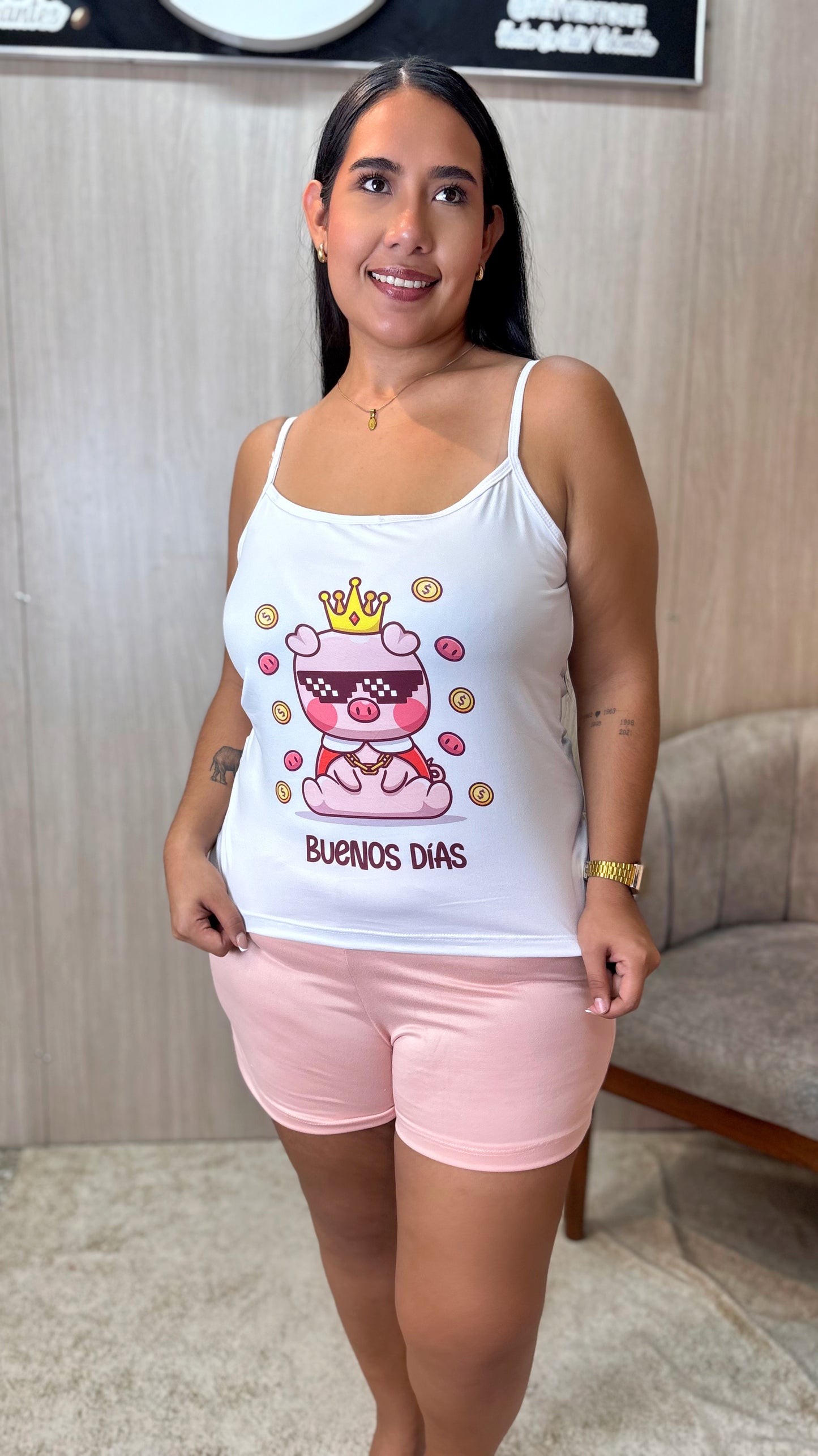¡PIJAMA "BUENOS DÍAS" - LA TERNURA QUE NECESITAS! 🌸