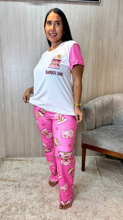 ¡LA PIJAMA PANTALON TALLA PLUS  QUE TODAS QUEREMOS! ✨🌙